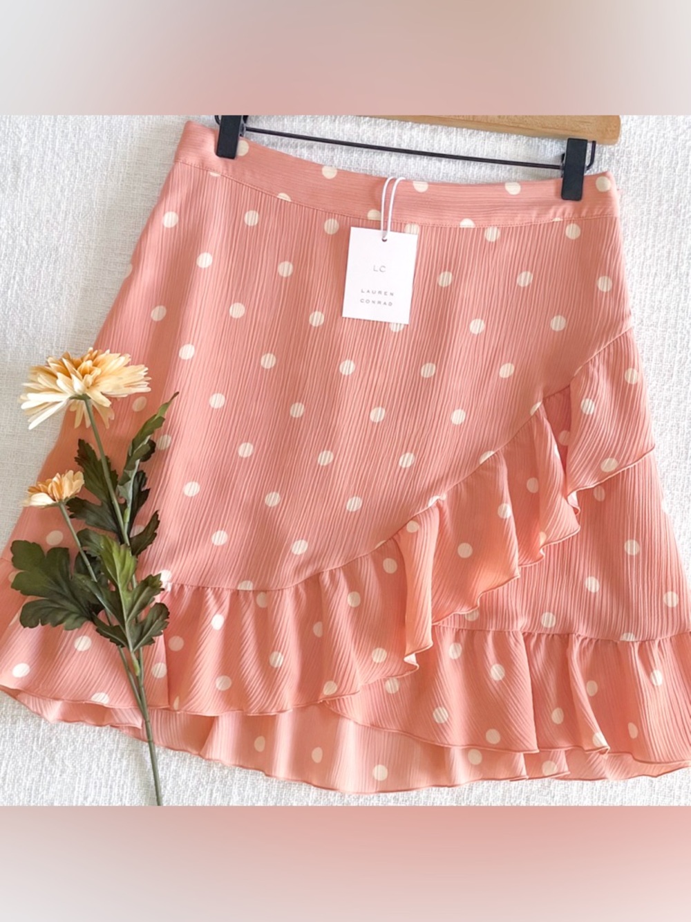Lauren Conrad polka dot mini skirt.